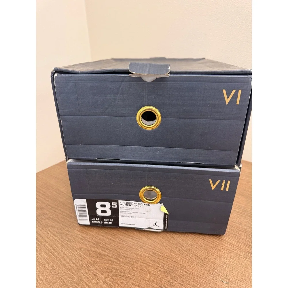 Jordan Golden Moment Pack GMP 6 7 Men 8.5 Multicolor Excellent 535357-935